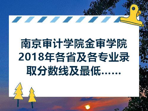 2020年南京审计学院金审学院录取通知书查询 南京审计大学金审学院录取分数线