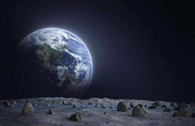 从月亮上看地球好恐怖 月球上看地球是什么样的 仔细看宇宙,很恐怖