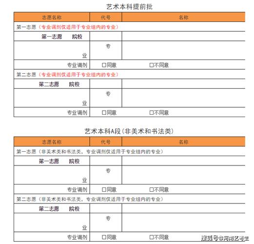 2022河南艺术类本科提前批征集志愿学校名单 提前批能报几个志愿